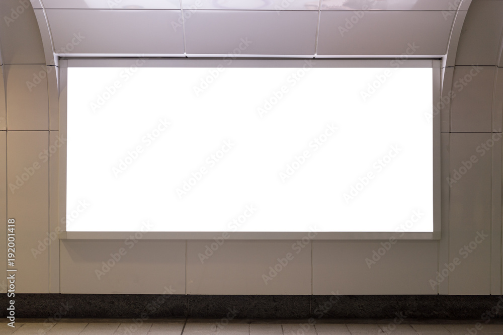 Large blank billboard on a street wall, banners with room to add your own text Large blank billboard on a street wall, banners with room to add your own text