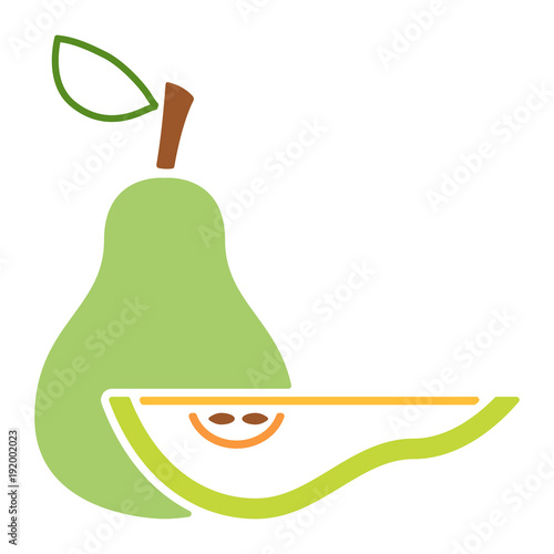 Obst und Früchte (Icon) - Birne