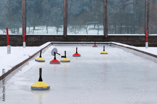 Curling cone on a rink