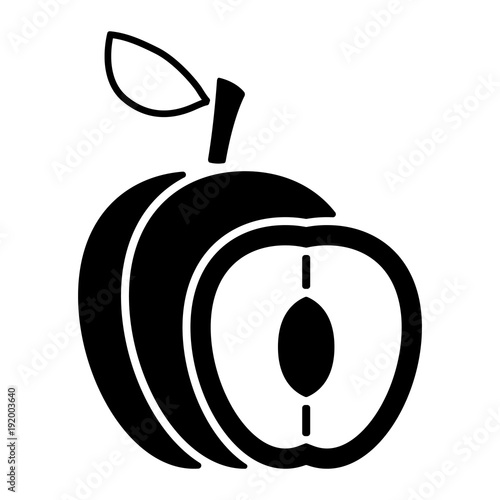 Obst und Früchte (Icon) - Pflaume