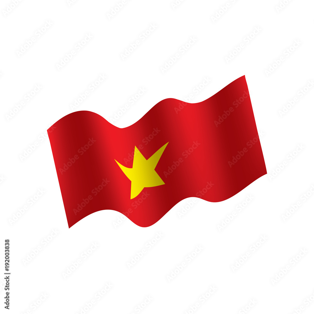 Vietnam flag, vector illustration Vietnam flag, vector illustration
