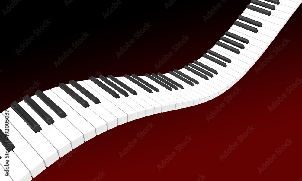 clavier piano synthétiseur onde ilustración de Stock | Adobe Stock