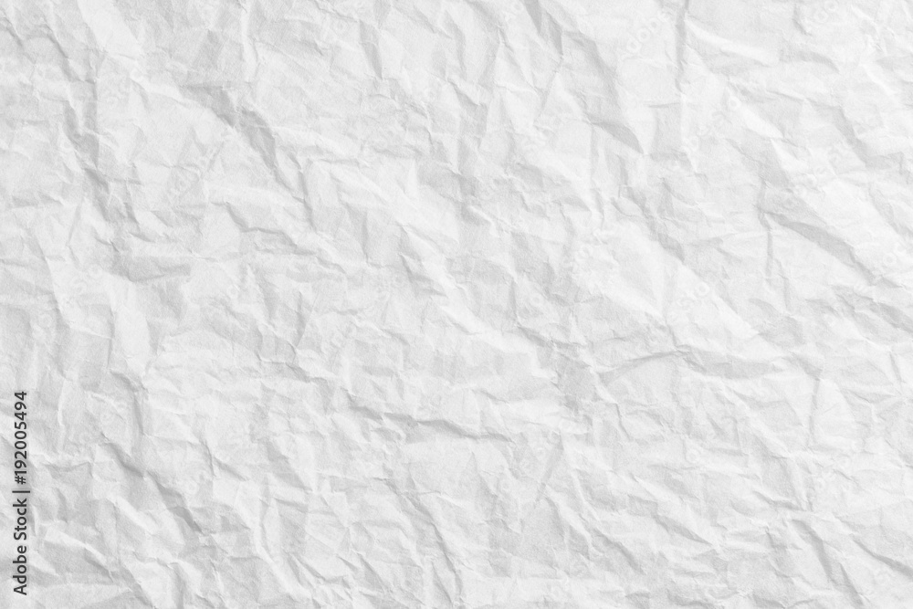 Crumpled paper texture, white creased paper background Crumpled paper texture, white creased paper background