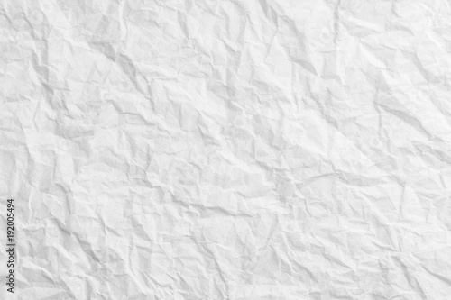 Obraz na plátně Crumpled paper texture, white creased paper background