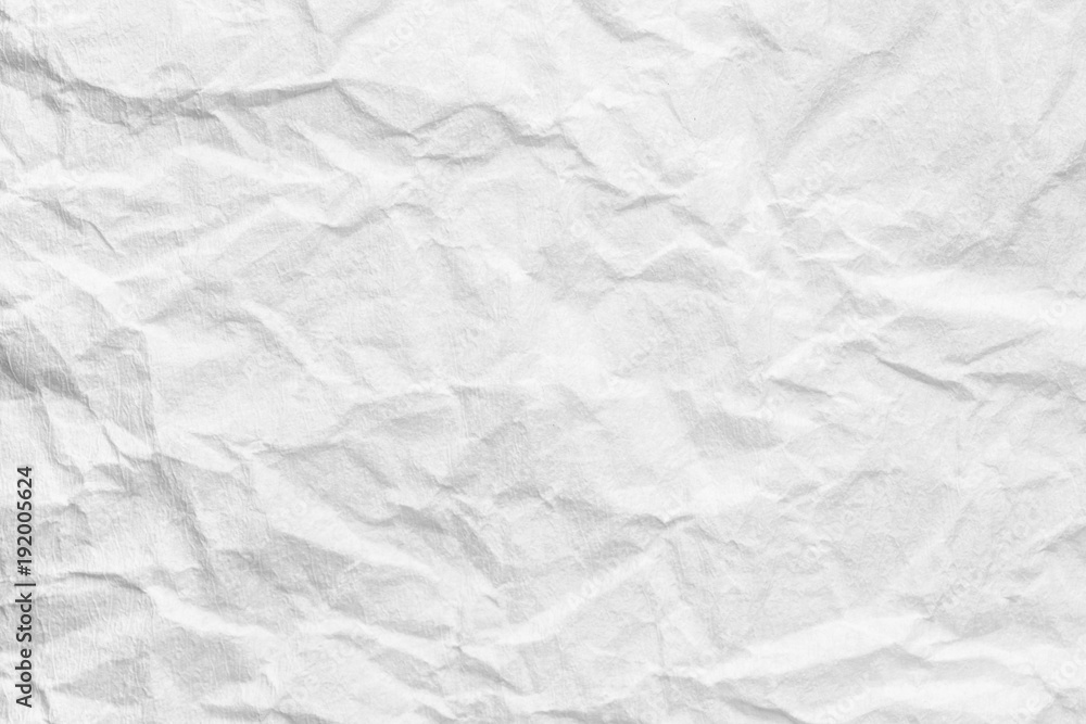 Obraz premium Abstract background of creased white paper, texture