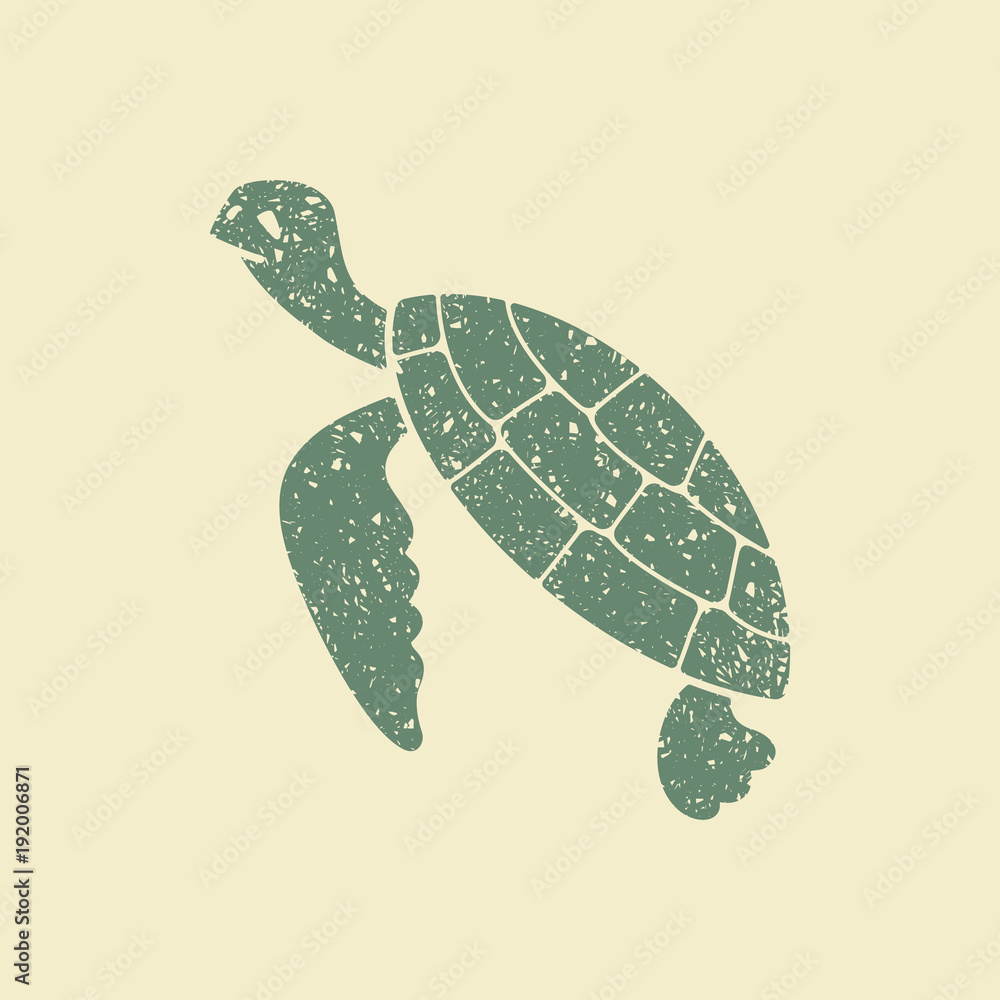 Fototapeta premium Sea turtle icon. Vector illustration