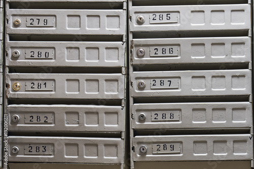 Photography Mailboxes in the hall of Moscow dwelling house