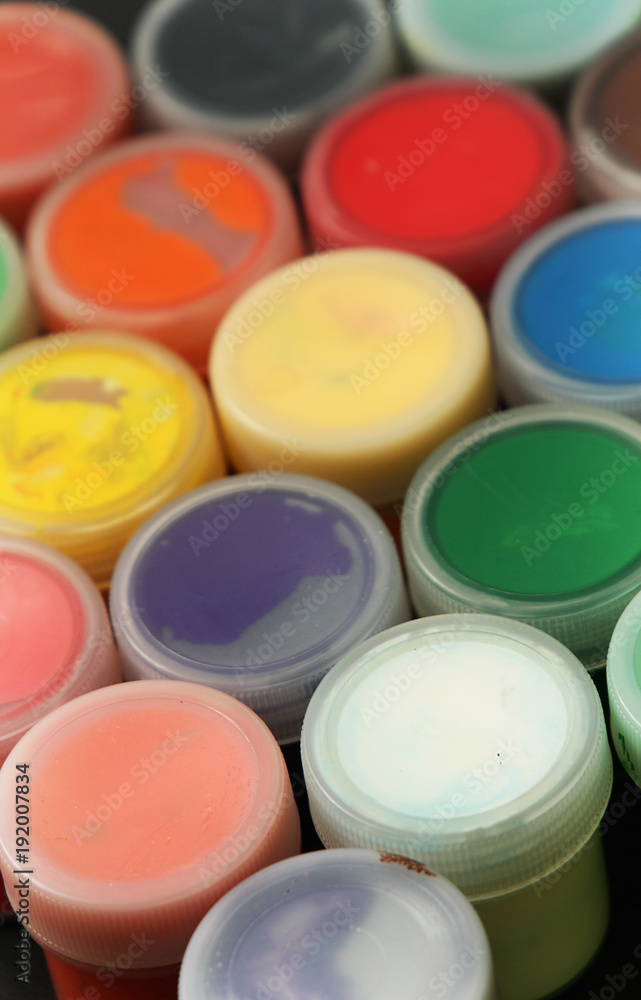 Set of color paints Set of color paints