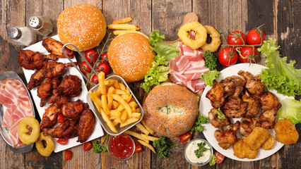 assorted american food