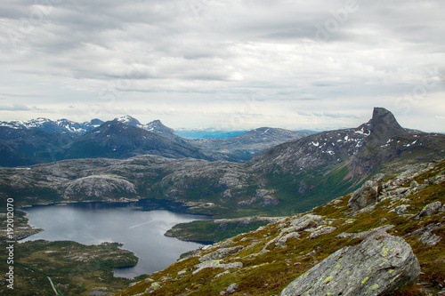 Blick über die Berge, Norwegen