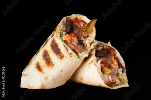 Appetizing roll with beef