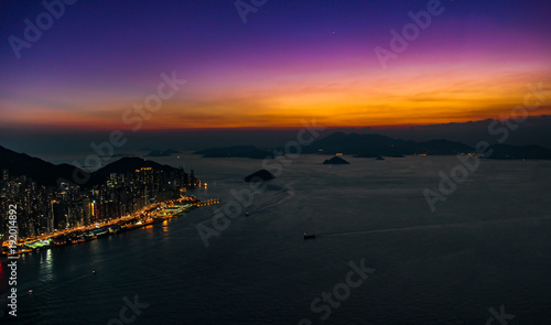Mesmerising sunset in Hong Kong