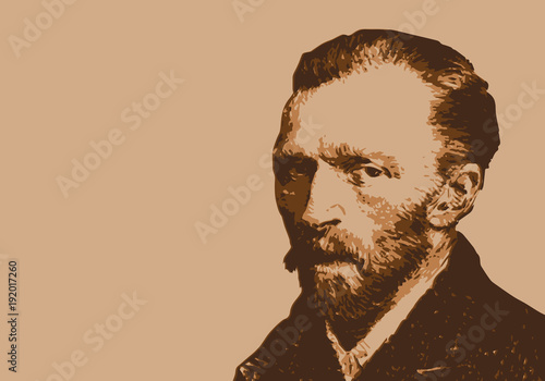 Van Gogh - peintre - portrait - personnage célèbre - Vincent Van Gogh - artiste peintre -  photo