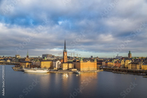 Stockholm skyline at sunrise, Sweden