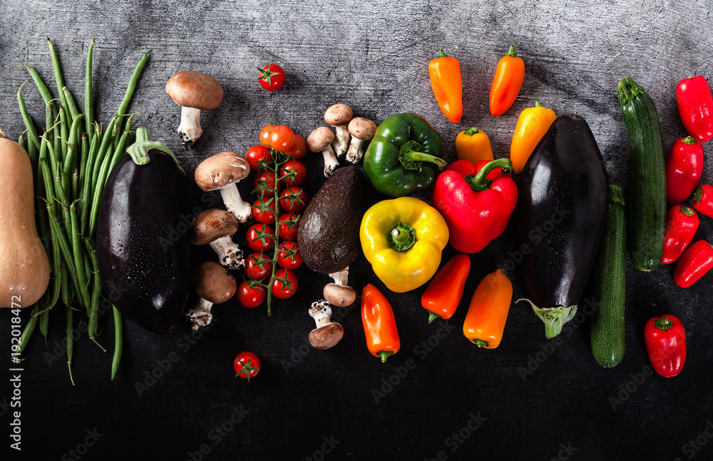 Fotografie Organic food background