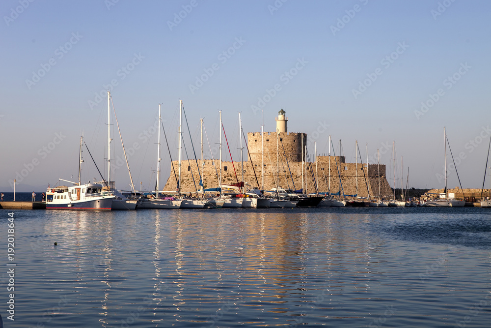Access to Port of Rhodes, Greece