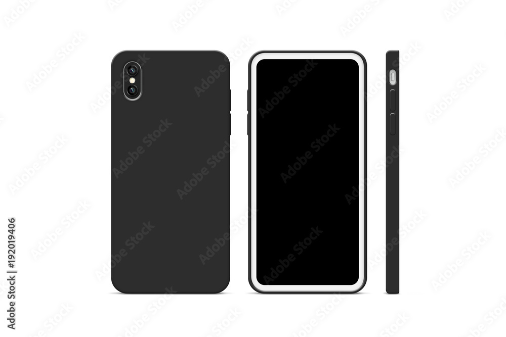 Blank black phone case mock up, stand isolated, 3d rendering. Empty smartphone cover mockup ready for logo or pattern print presentation. Cellphone protector cover concept. Cell plastic casing design Blank black phone case mock up, stand isolated, 3d rendering. Empty smartphone cover mockup ready for logo or pattern print presentation. Cellphone protector cover concept. Cell plastic casing design