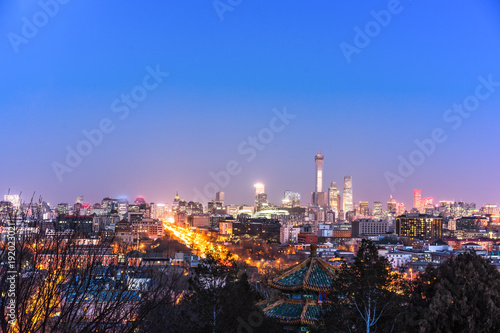 panoramic cityscape of beijing china © THINK b