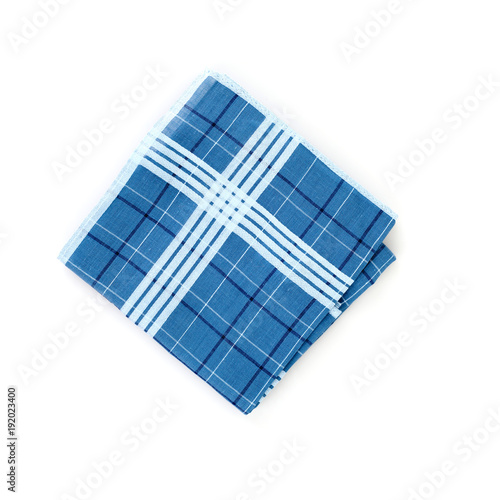 close up of handkerchief on white background. Fototapete