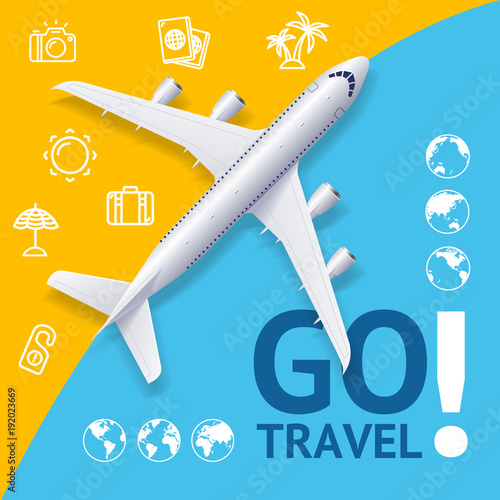 Go Travel Concept. Vector