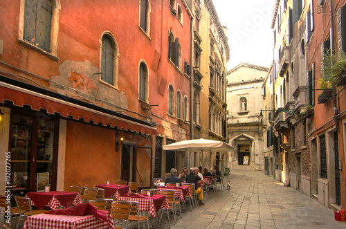 Venetian street, Italy photo