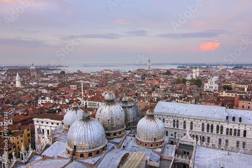 sunset over Venice, Italy