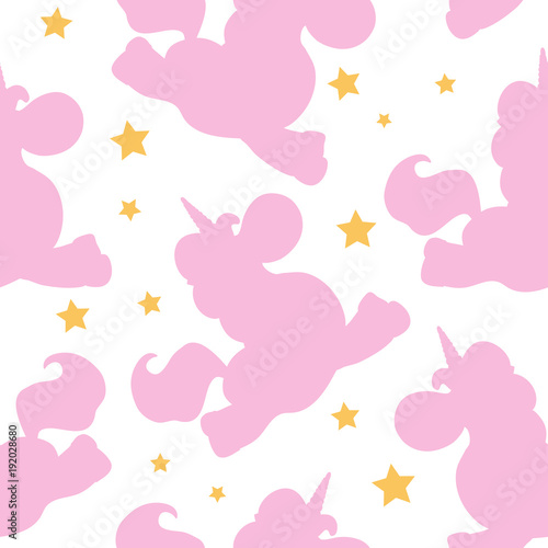 pink shape unicorn pattern