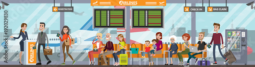 Waiting room at airport.