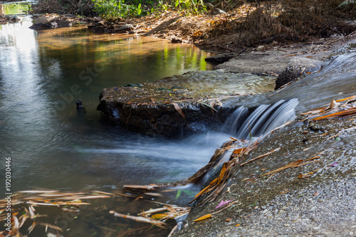 Waterfalls in the forest. photo