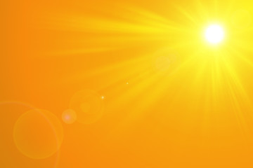 Sunny nature Summer abstract background with shining sun
 