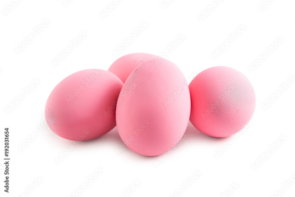 Isolated pink preserved egg Isolated pink preserved egg