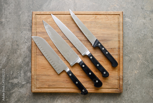 Kitchen knives set photo