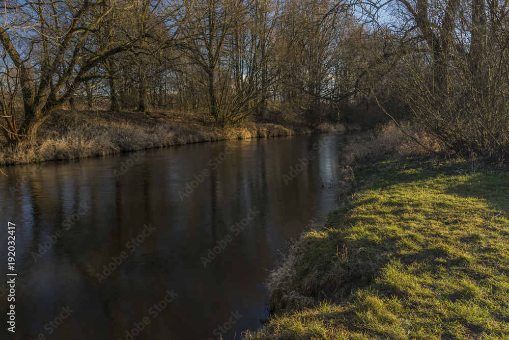 Malse river near Ceske Budejovice city