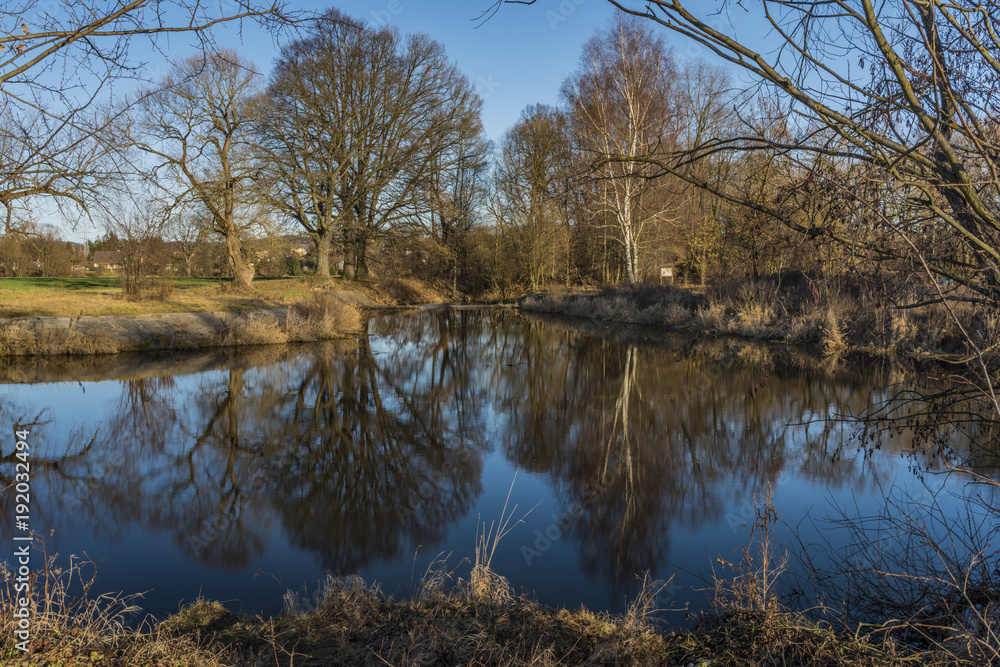 Malse river near Ceske Budejovice city