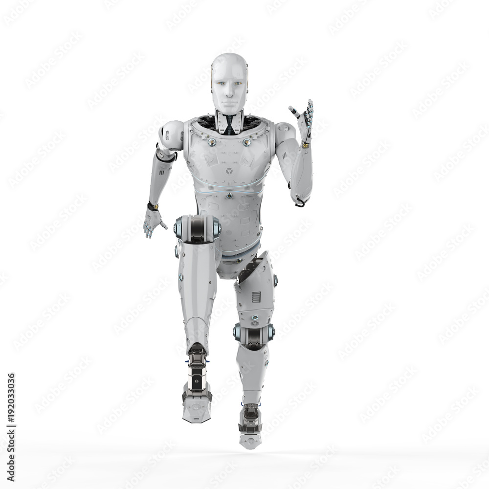 robot jumping or running robot jumping or running