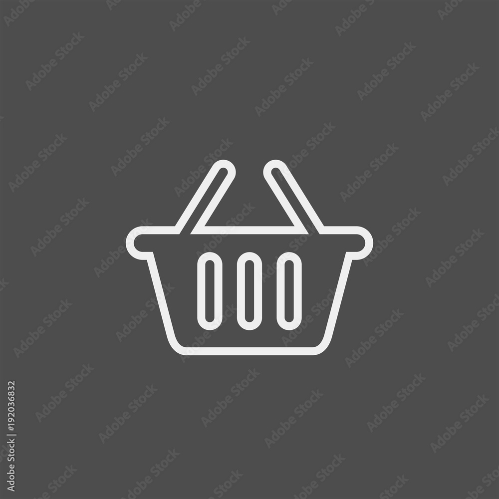 Basket flat vector icon. Buy flat vector icon Basket flat vector icon. Buy flat vector icon