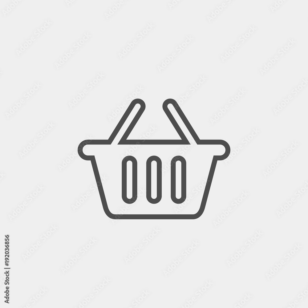 Basket flat vector icon. Buy flat vector icon Basket flat vector icon. Buy flat vector icon