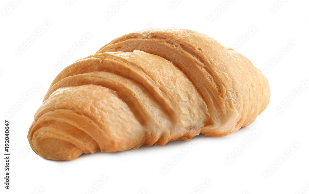 Tasty croissant on white background Tasty croissant on white background