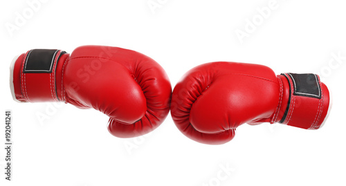 Boxing gloves on white background © Africa Studio