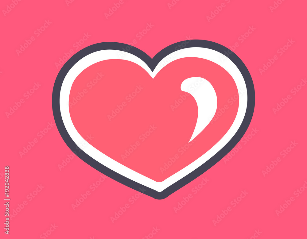 Sparking Pink Heart Cats Day Vector Illustration Sparking Pink Heart Cats Day Vector Illustration
