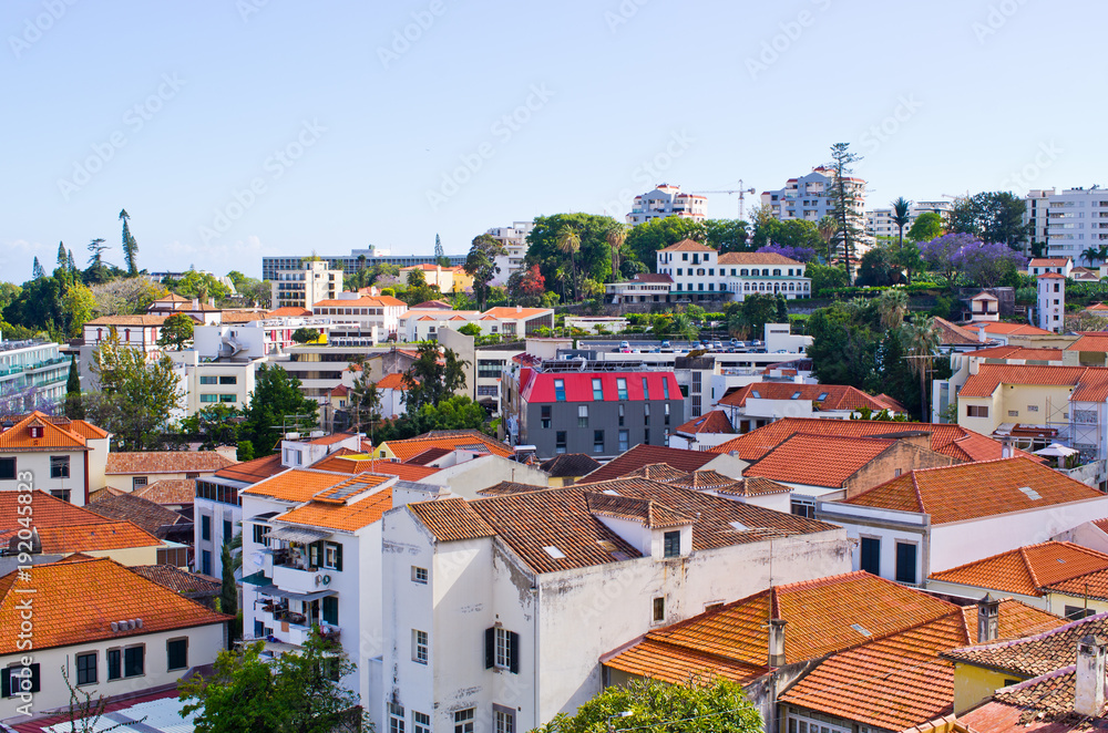 Cityscape of Funchal, Madeira island, Portugal