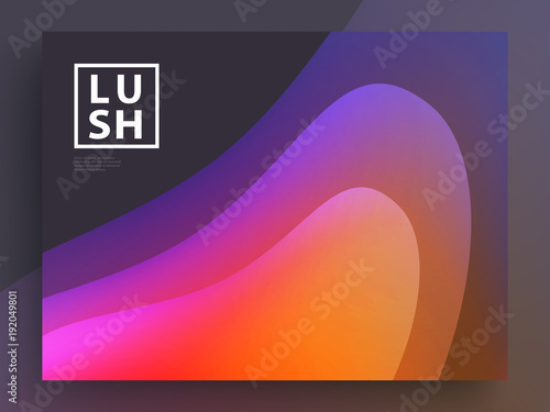 Modern Covers Template Design. Fluid colors. Trendy Holographic Gradient shapes for Presentation, Magazines, Flyers, Annual Reports, Posters and Business Cards. Vector EPS 10