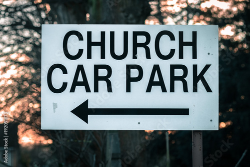 Church Car Park Sign © Curt Piercy