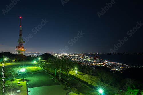 Nightview of Shonandaira (湘南平夜景) in Kanagawa, Japan.