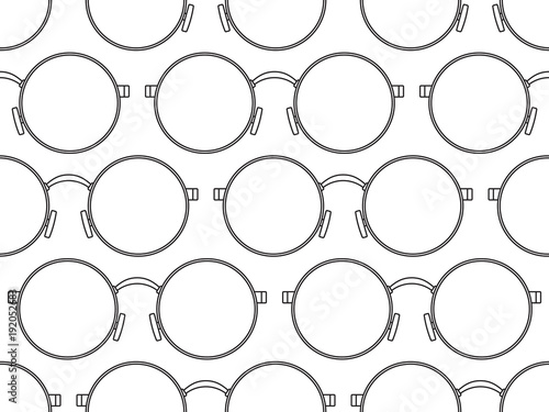 Round eyeglasses pattern