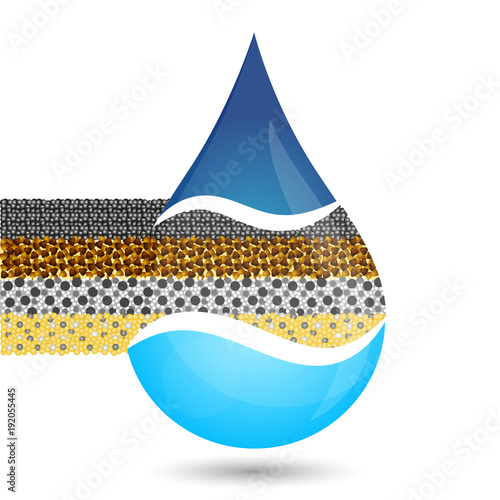Water filtration symbol