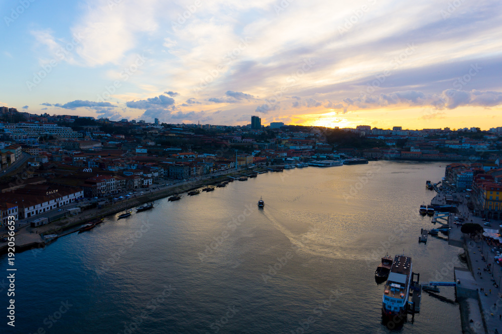 Evening Skyline Of Porto