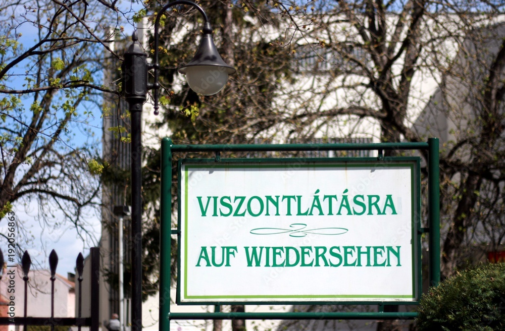Obraz premium Auf Wiedersehen