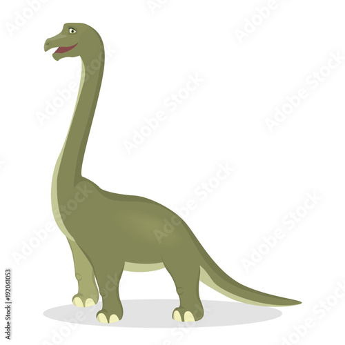Brontosaurus isolated dinosaur