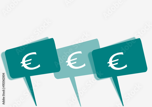 pancartes,euros,concept
